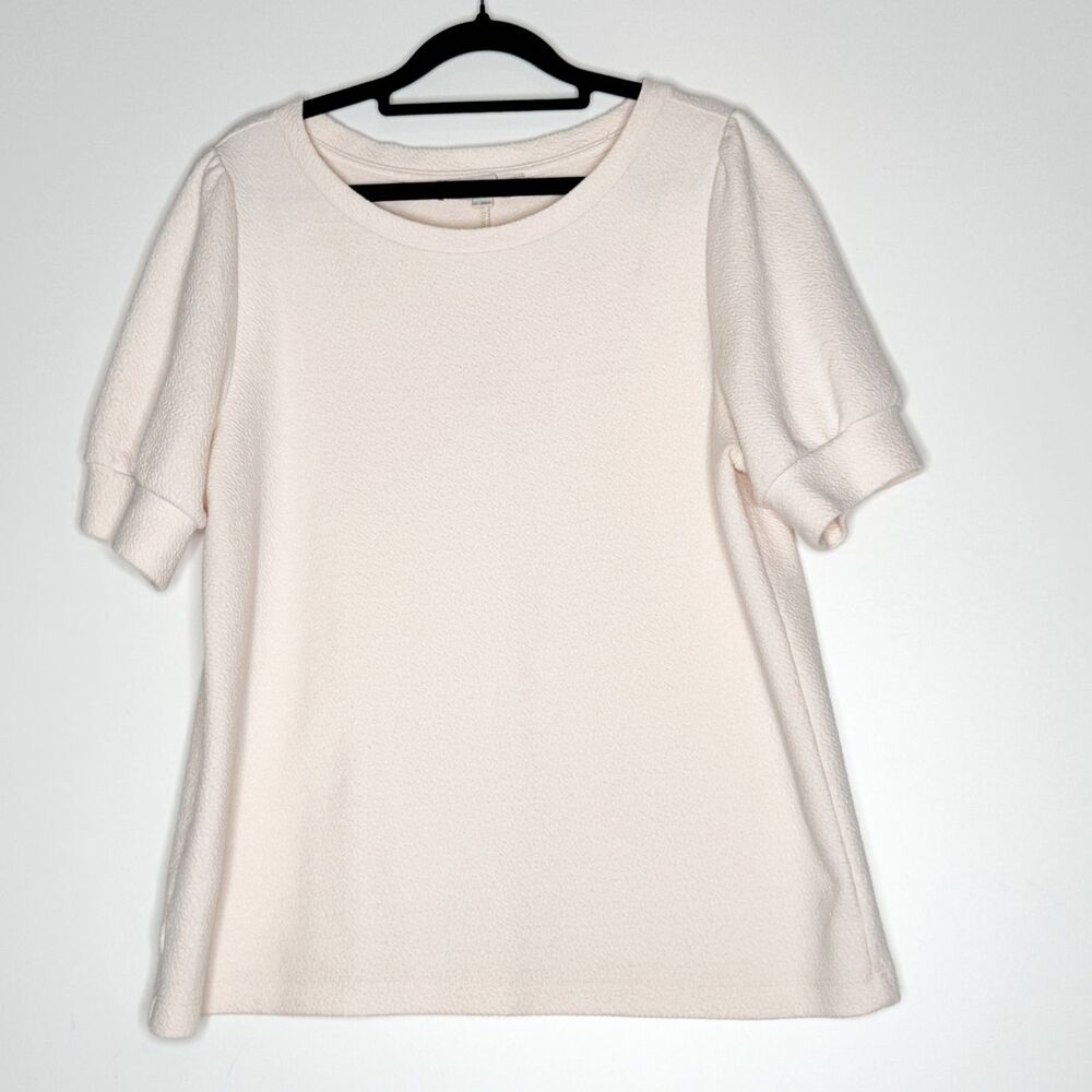 LOFT Cream Short Sleeve Tee